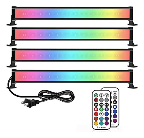 Juego De 4 Luces De Lavado De Pared Rgb De 25w, Luz De ...