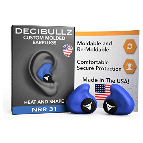 Tapones Para Oídos Moldeados Personalizados Decibullz Nrr 31