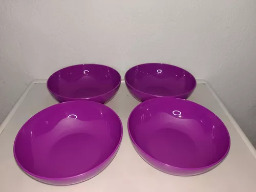 Platos Hondos Floresta Tupperware 700ml Set 4 Piezas