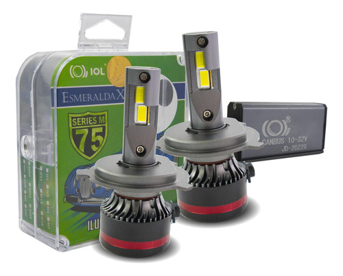 I O L Kit Foco Hid Led Csp H4 Nitrogeno Canbus 200w Luz A/b