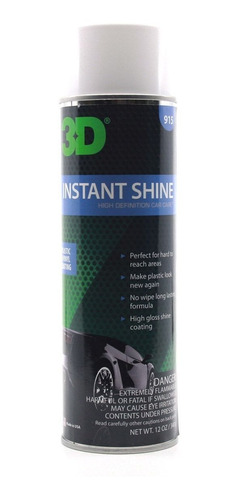 3d Instant Shine - Protector Revividor De Plásticos Aerosol