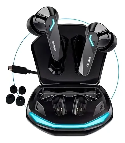 Fones Gamer Bluetooth Lenovo Gm2 Pro Cor Preto