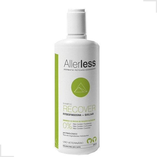 Shampoo Antialérgico Para Pele Cães E Gatos 240ml Allerless