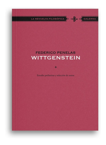 Wittgenstein!, de Federico Penelas. Editorial Galerna, tapa blanda, edición 1 en español