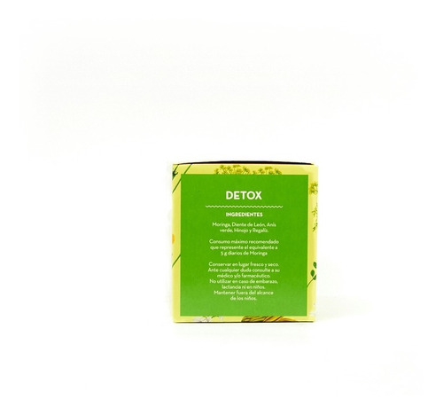 Imagen 3 de 3 de Té Detox Hierbas Del Oasis Pack X 3 Cajas