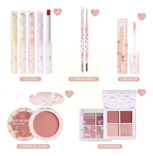 Set De Maquillaje Lip Gloss Angel Glitter Eyeshadow Set Ma