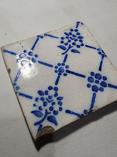 Antiguo Azulejo Pas De Calais 7714