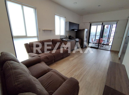 Jhl Renta Departamento Con Terraza En Roma Sur Semiamueblado