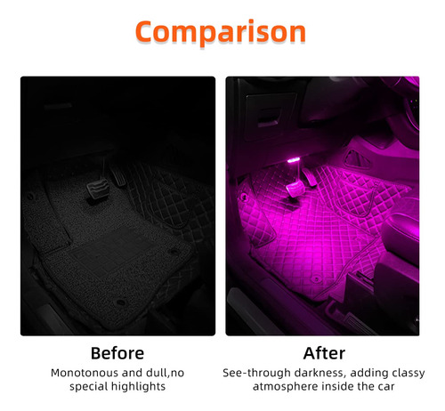 Luces Led Interiores Automóvil, Recargables Usb, Accesorios