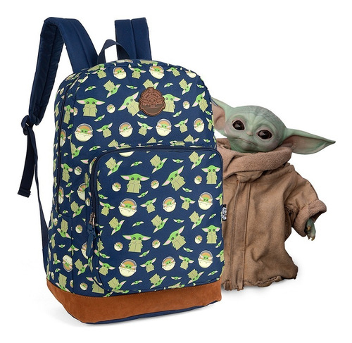 Imagem 3 de 7 de Mochila Baby Yoda Brilha No Escuro - Star Wars Original