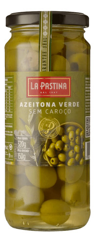 Azeitona Verde Sem Caroço La Pastina 150g