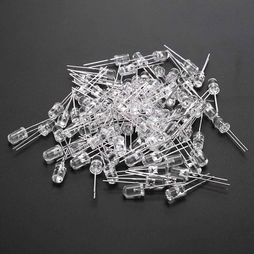 200 Luces Led De Diodo Blanco Cálido De 5 Mm, 3 V, 20 Ma, Lá