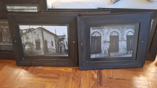Lote 14 Fotos En Cuadro Con Vidrio. San Telmo (200) (Usado)