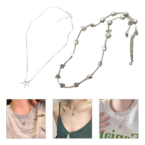 Collares Con Colgante De Pentagramas De Estrellas Irregulare