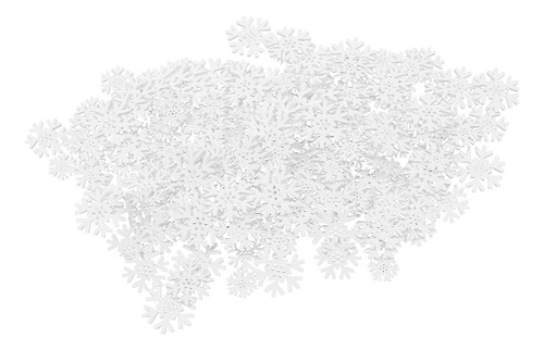 Copos De Nieve Navideños En Rodajas De Madera, 200 Piezas, C