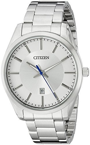Citizen Mens Quartz Stainless Steel Watch With Date B