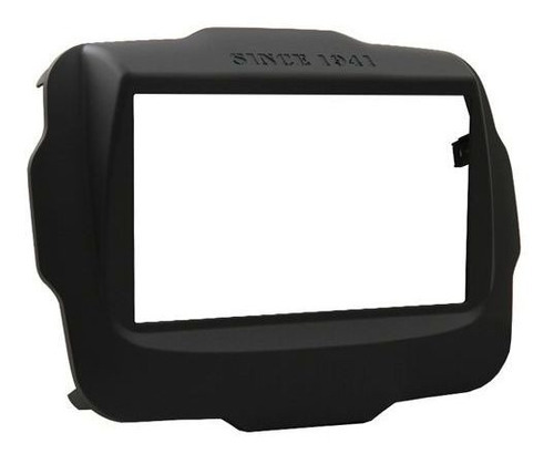 Moldura Painel 2 Din Dvd Jeep Renegade Emborrachado Preto