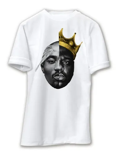 Playera Personalizada 2pac Raperos Blanca Hip-hop