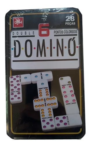 Ogo domino profissional classico tabuleiro com estojo 28 pecas