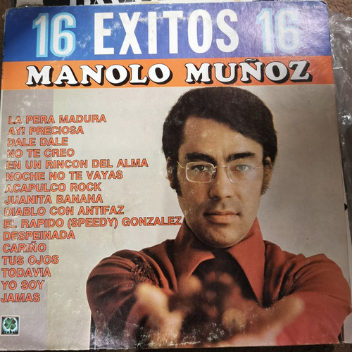 Disco Lp:manolo Muñoz- 16 Exitos 16