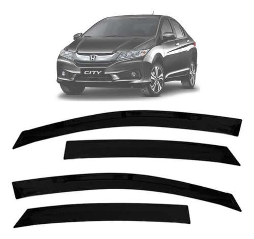 Calha De Chuva Tg Poli Honda City 2015 2017 4 Portas