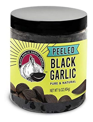 Ajo Pelado Negro (1 libras) Kosher Certified