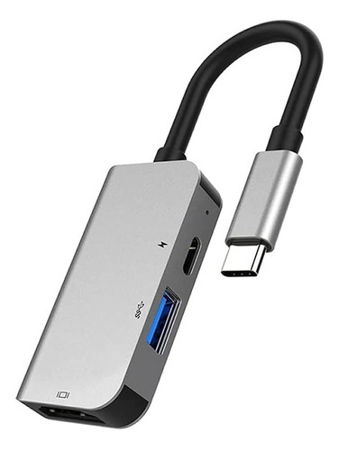 Eyearn Usb Tipo C 3.1 Hub Base 3.0 Para 3 Adaptador Carga 4k