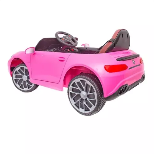 Carro Eletrico Infantil BMW S4 Rosa com Controle Remoto 12V - Maçã