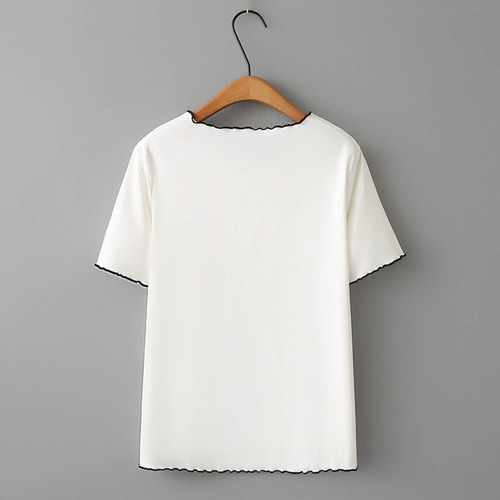 A Camiseta De Verano Para Mujer, Talla Grande, Color Liso,
