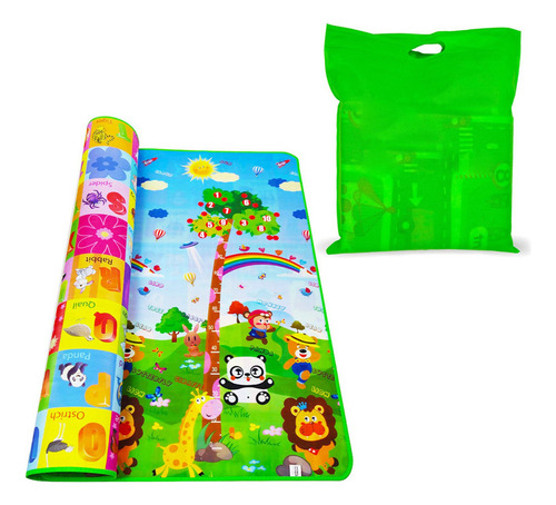 Alfombrilla Plegable Para Bebés, Reversible, Para Gatear, La