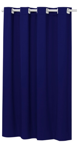 Cortina Pra Janela Pequena Cortina Blackout Pvc  1,40x1,60m Cor Azul-marinho