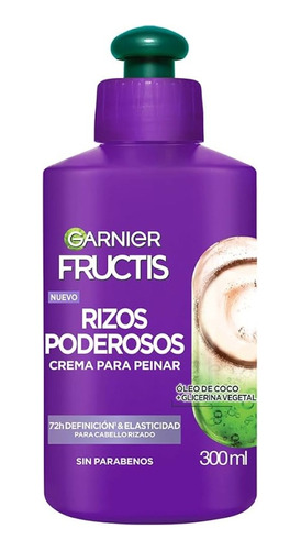 Fructis Rizos Control Y Def Crema Para Peinar 300ml