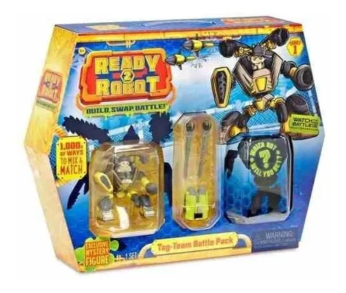Ready 2 Robot Conjunto De Batalha Com Slime Amarelo Cod.2202