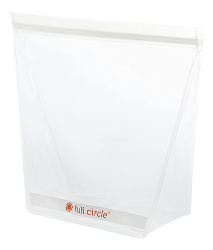 Full Circle Ziptuck Bolsas Reutilizables Con Zíper, Transpar