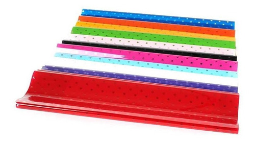 Papel Celofan Frances Lunares Transparentes Papeleria 11paq