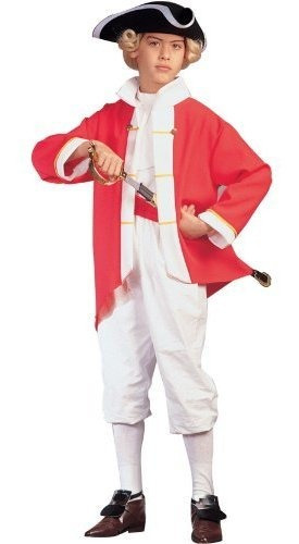 Colonial Captain Red; Child Large Por Rg Costumes