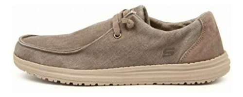 Skechers Melson-raymon Mocasines De Lona Para Hombre, Khk.,