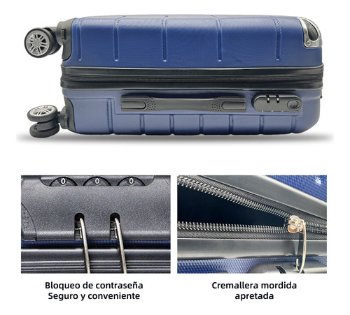 Mano 20in Bali Viaje Cabina Carry On 10kg Candado Ruedas 360