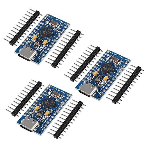 Placa Modular A Usb Pro Micro Atmega32u4 De 5 V 16 Mhz, 3 Pi