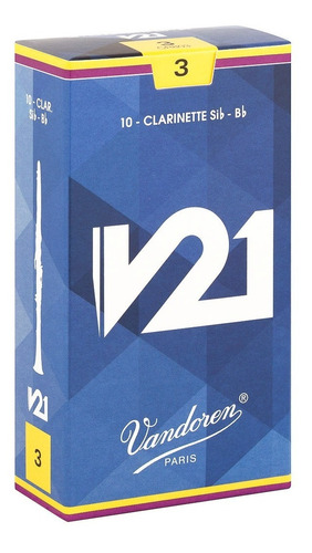 Caña Clarinete Vandoren V21 Cr80 Set X 3 Unds