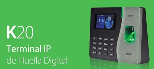 Reloj Biométrico Zk K20 - Control De Personal-acceso Huella