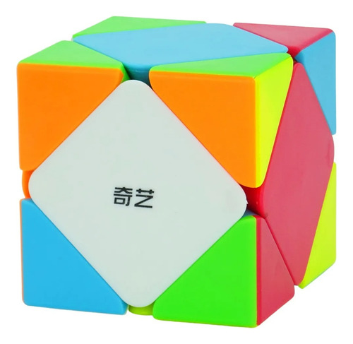 Cubo de estrutura sem adesivo Qiyi Skewb Qicheng