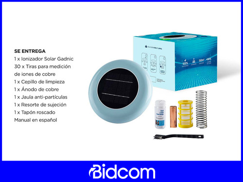 Ionizador Solar Boya Anti Sarro Colector Pileta Gadnic