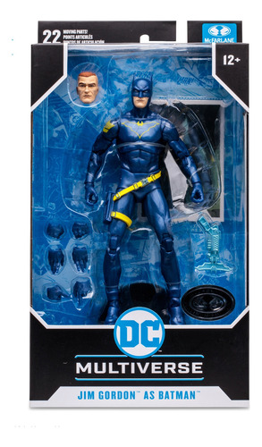 Figura Mcfarlane Dc Jim Gordon As Batman 12 Platinum (Reacondicionado)