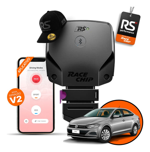 Racechip Vw Virtus Tsi Chip De Potencia Rs + App V2