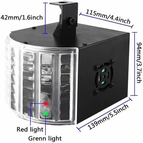 Projetor A Laser Mini Spider Beam 8 Leds Osram 12w Rgbw D