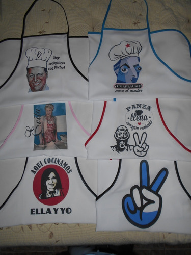 Imagen 7 de 9 de Delantales De Cocina Peronistas Evita, Eva, Juan Perón