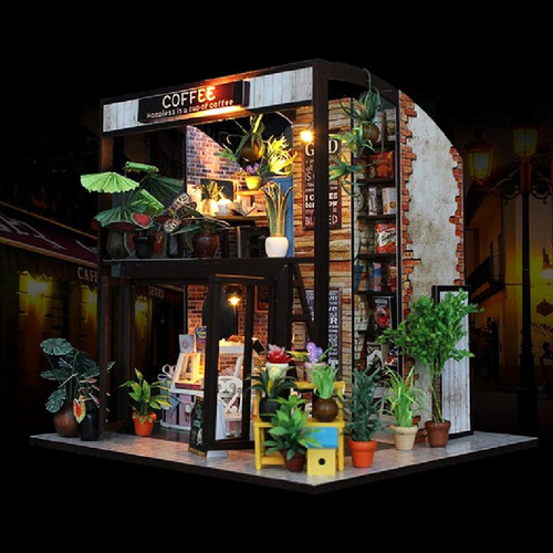 Imagen 6 de 6 de 1:24 Diy Dollhouse Kit En Miniatura Viaje En El Tiempo