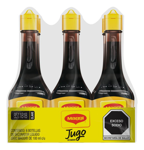 Jugo Sazonador Salsa Maggi Con 6 Piezas De 100ml C/u