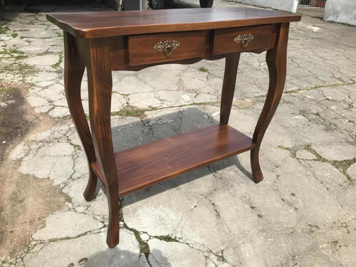 Dressoire, Mesa De Arrime, Vintage Madera Maciza Lustrado